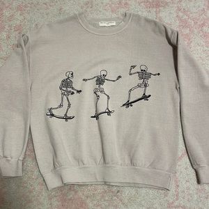 Urban Outfitters Skeleton Crewneck